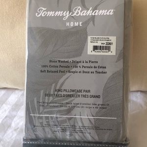 Tommy Bahama Home King Pillowcases pair.